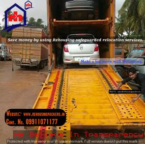 Rehousing packers and movers car moving photo