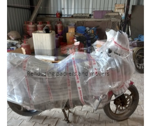 Rehousing packers and mover's bike transportation services image in Bhubaneswar office