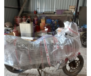 Rehousing packers and mover's bike transportation services image in Patna office