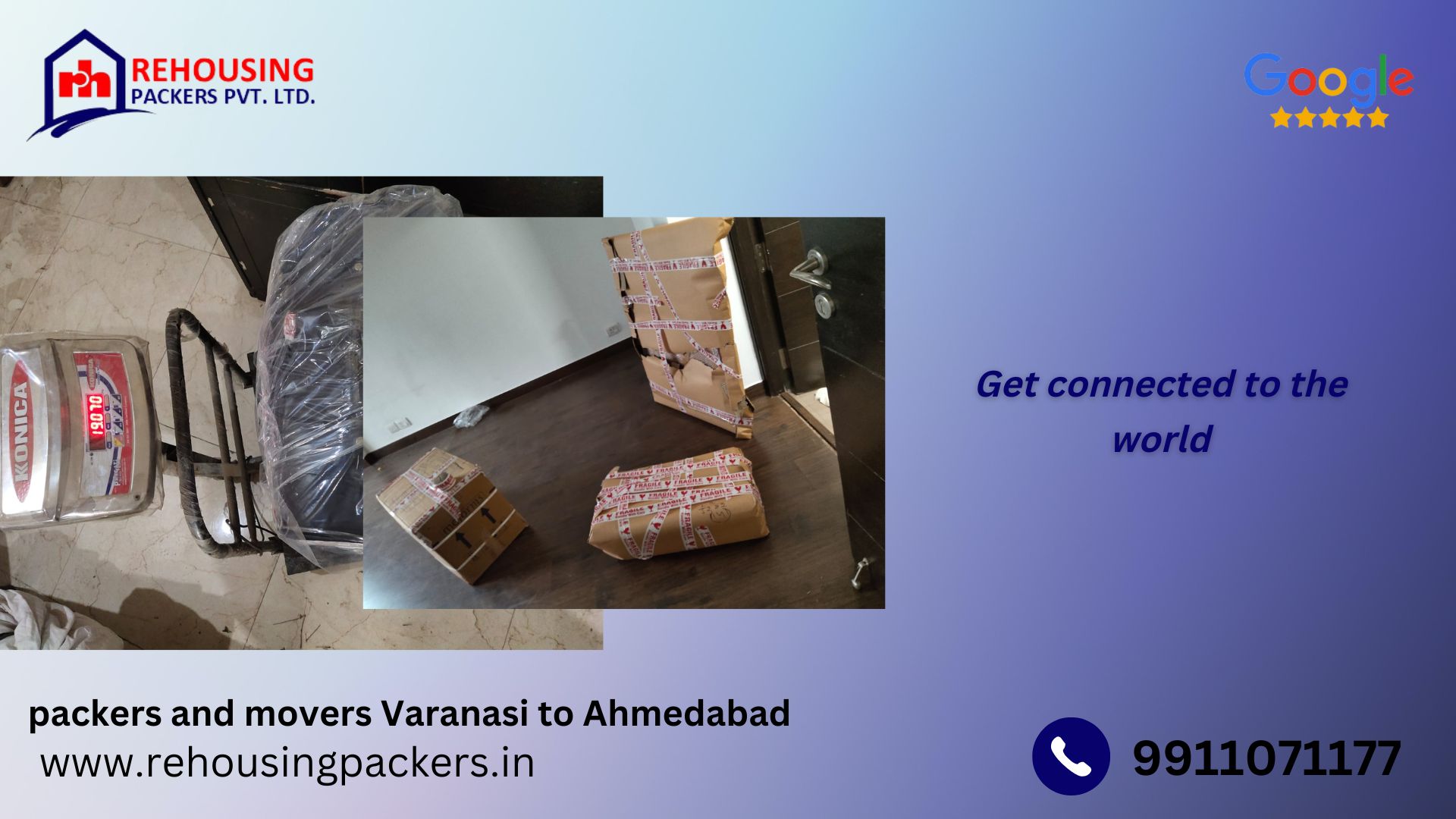 Packers and Movers from Varanasi to Ahmedabad