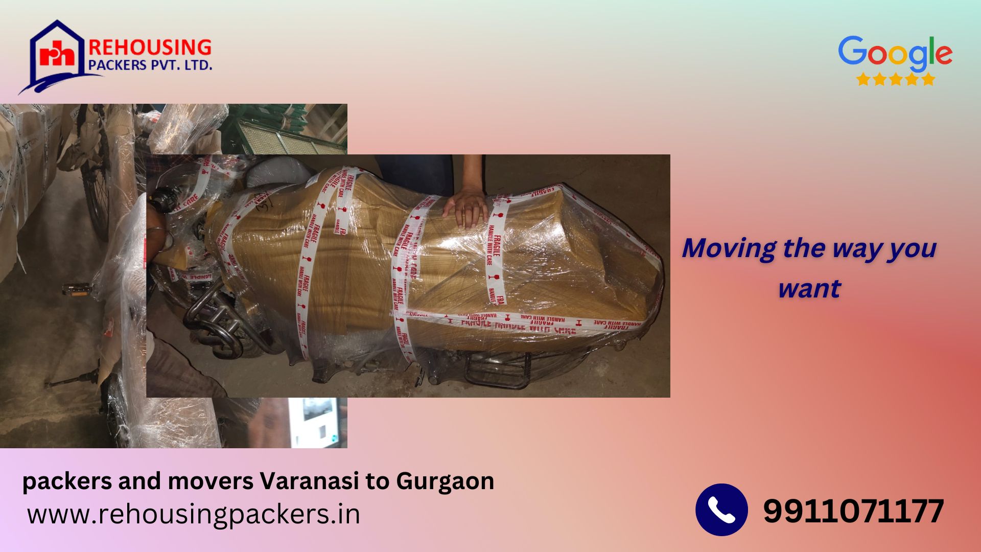 Packers and Movers from Varanasi to Gurgaon