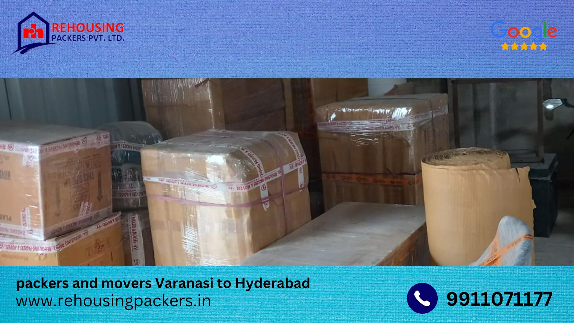 our courier services from Varanasi to Hyderabad