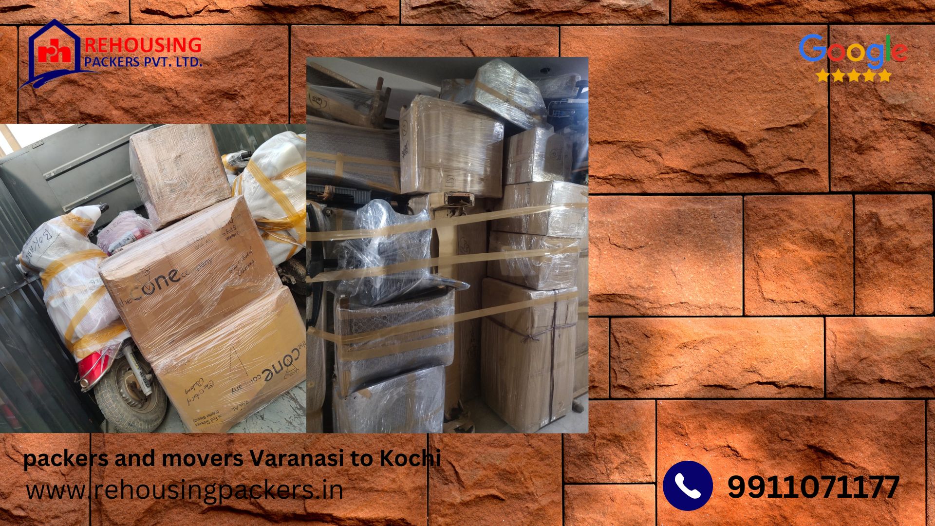 Packers and Movers from Varanasi to Kochi