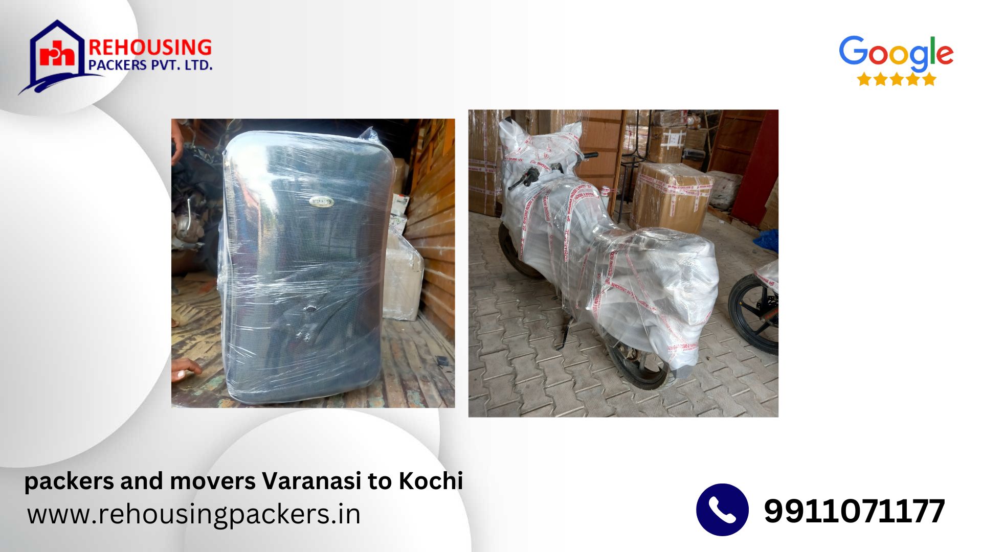 our courier services from Varanasi to Kochi