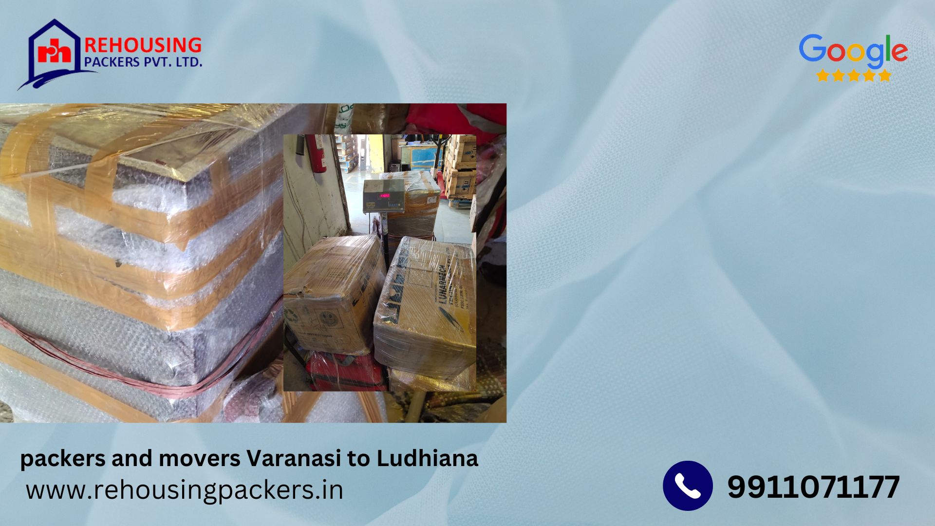 Packers and Movers from Varanasi to Ludhiana