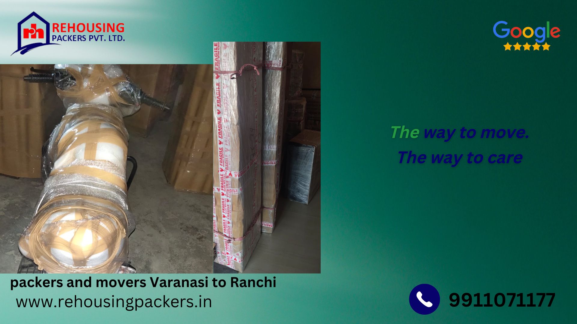 Packers and Movers from Varanasi to Ranchi