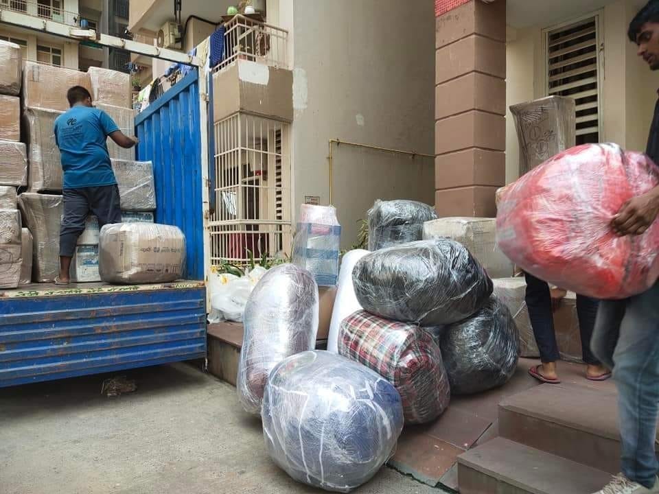 Rehousing packers and movers from Chennai transportation services image in Bangalore office