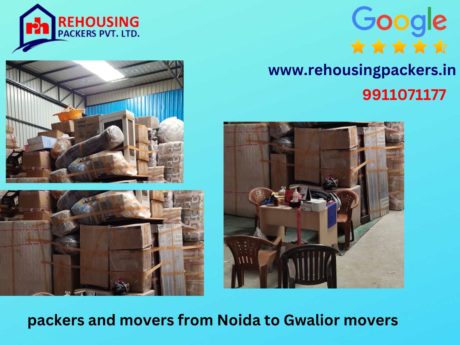 our courier services from Noida to Gwalior