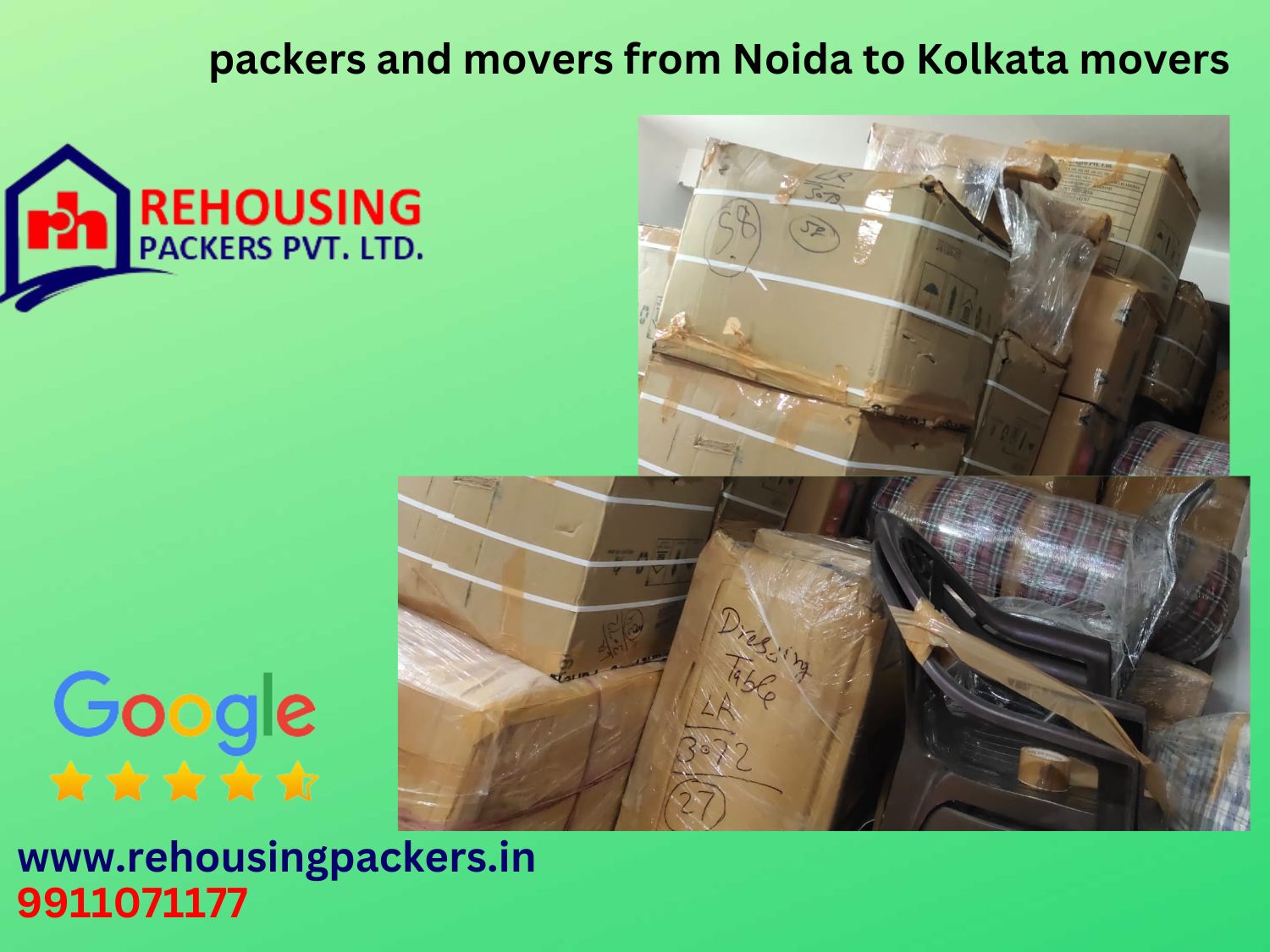 Packers and Movers from Noida to Kolkata