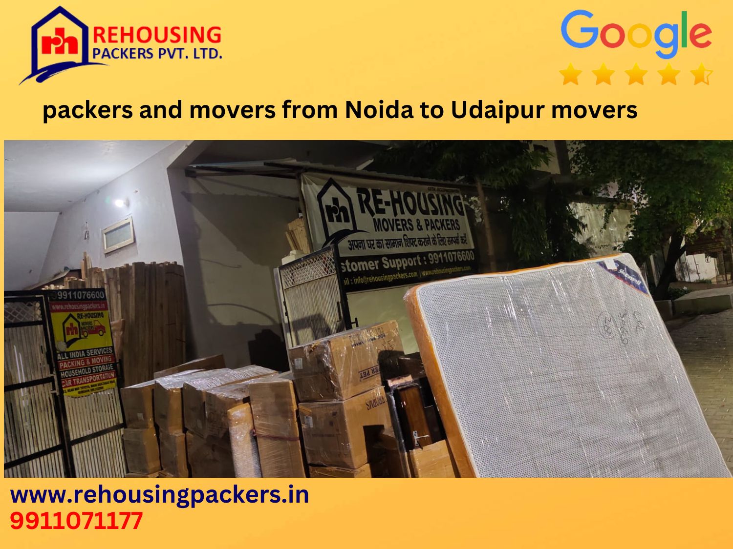 Packers and Movers from Noida to Udaipur