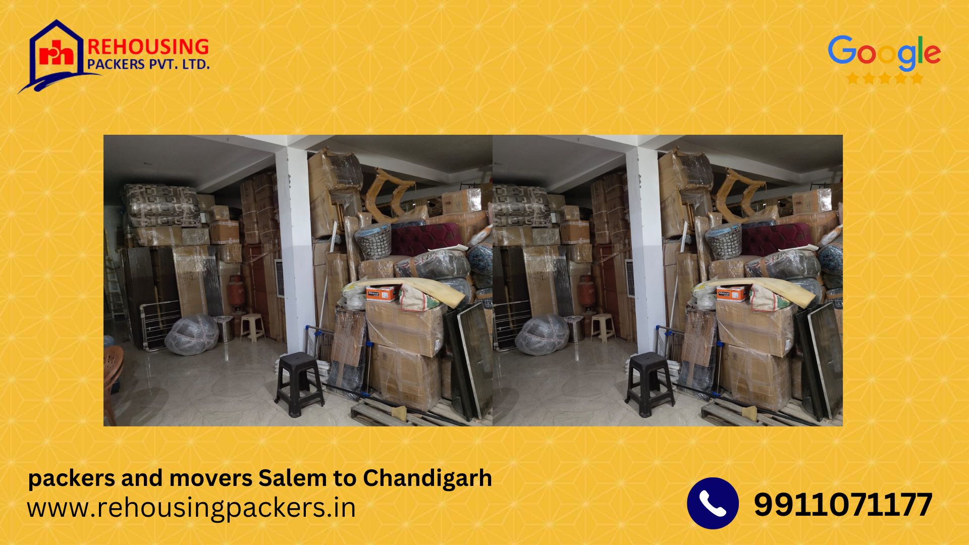 Packers and Movers from Salem to Chandigarh