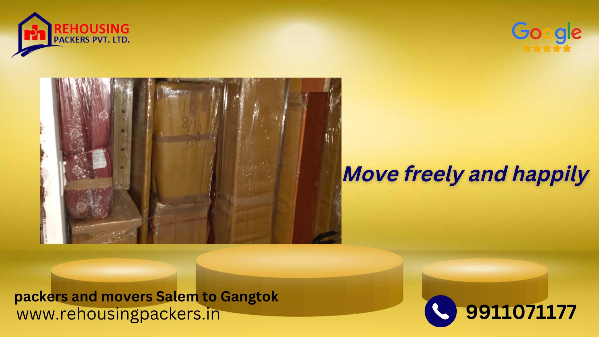 Packers and Movers from Salem to Gangtok