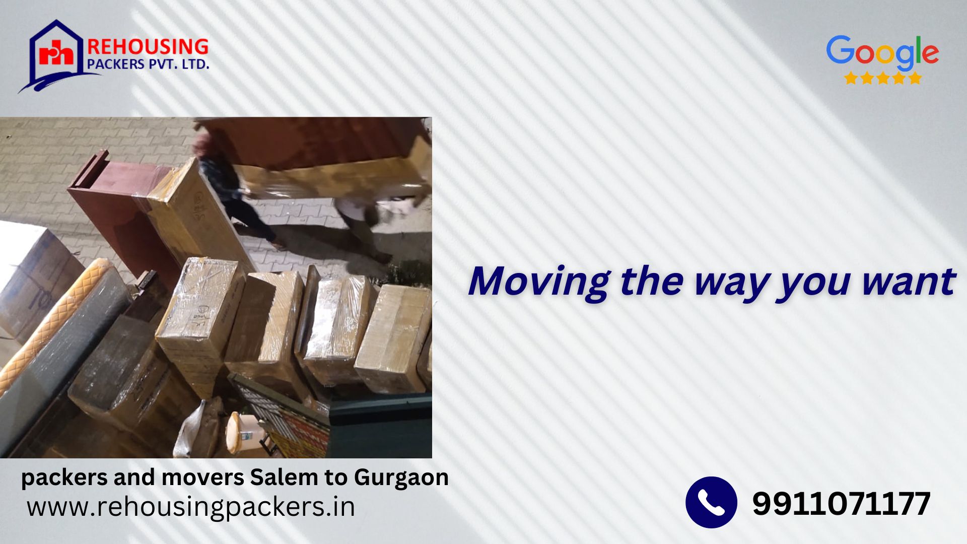 Packers and Movers from Salem to Gurgaon