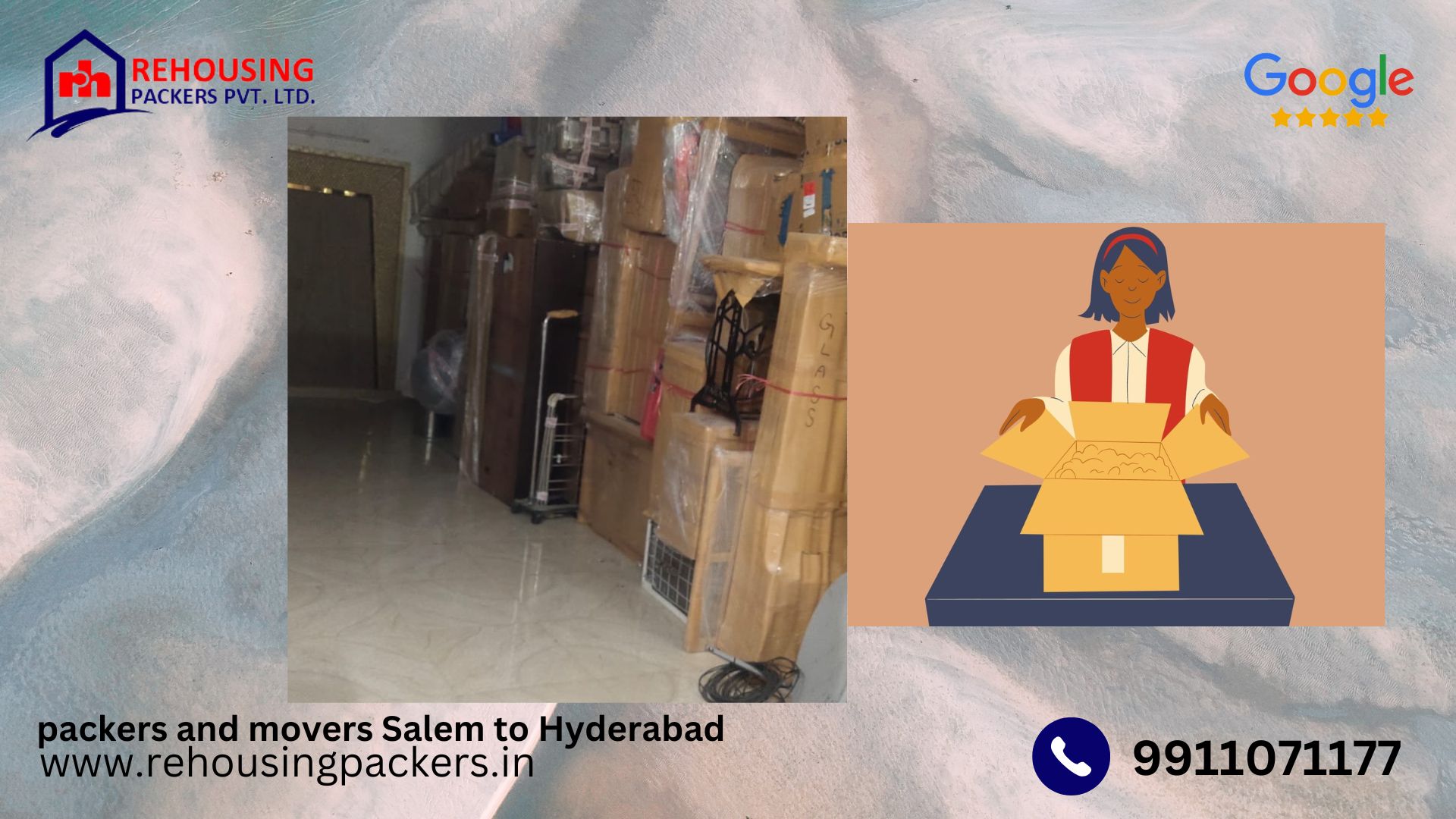 Packers and Movers from Salem to Hyderabad
