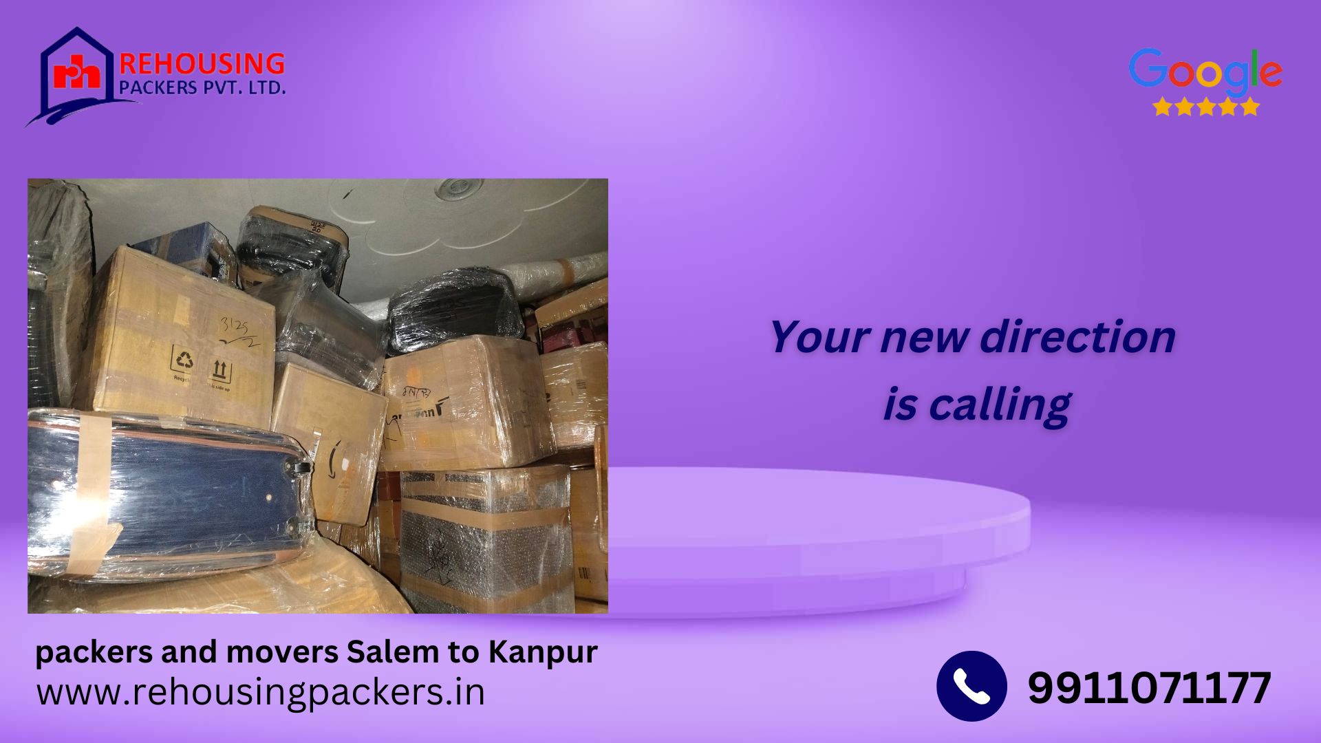 Packers and Movers from Salem to Kanpur