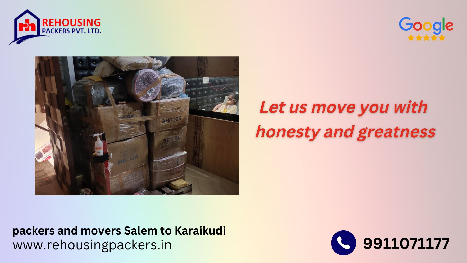 Packers and Movers from Salem to Karaikudi