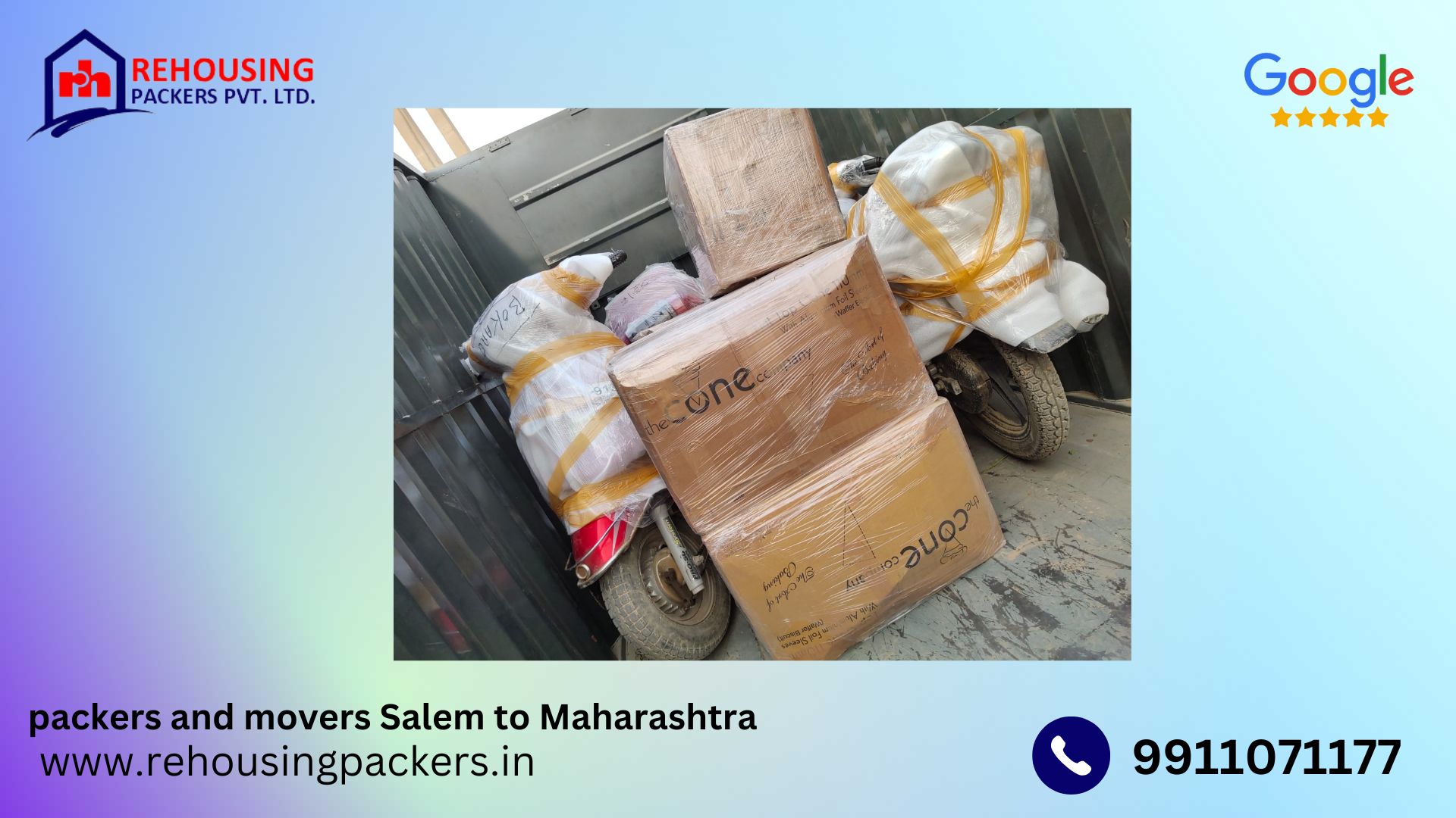 Packers and Movers from Salem to Maharashtra