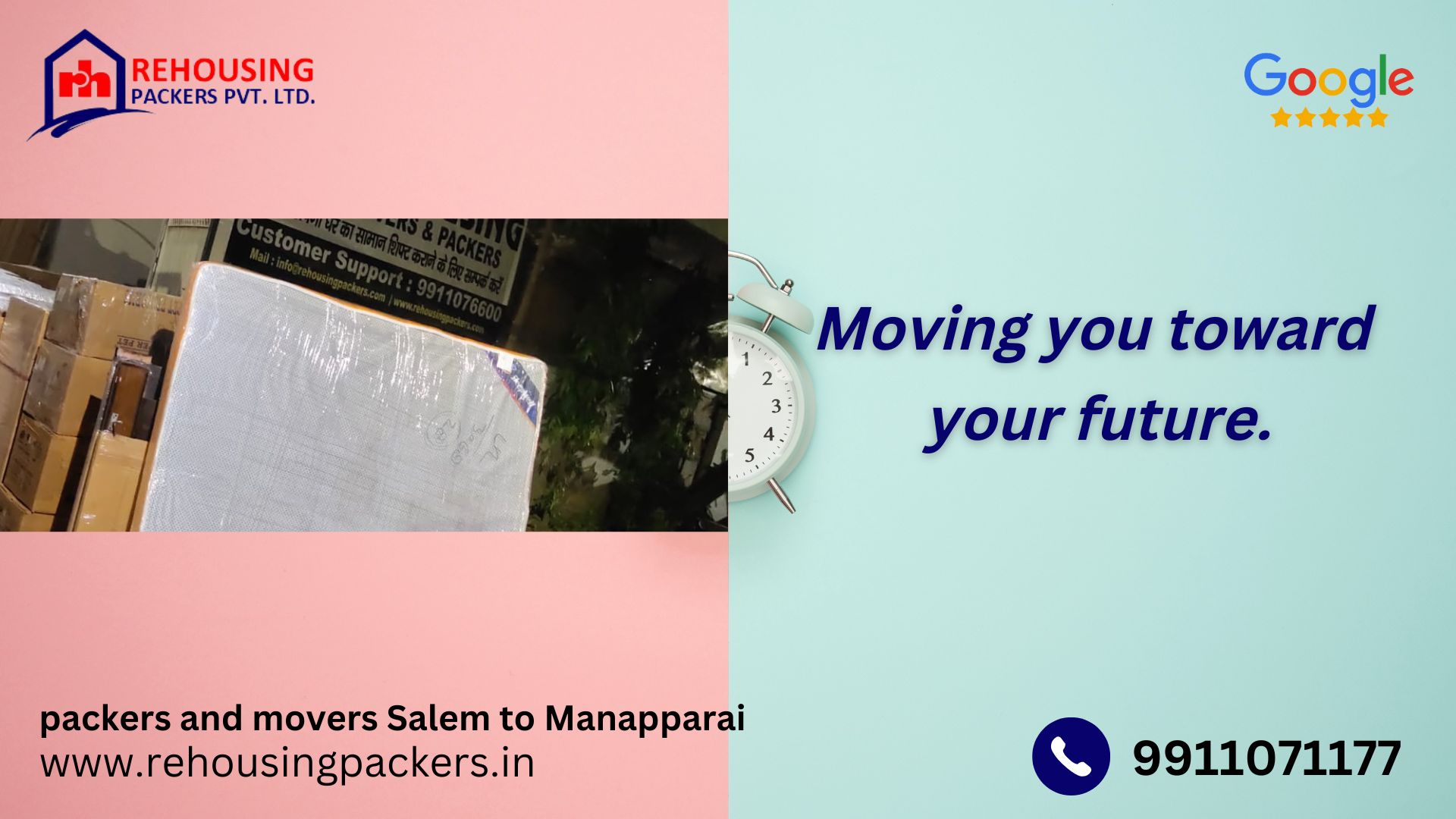 Packers and Movers from Salem to Manapparai