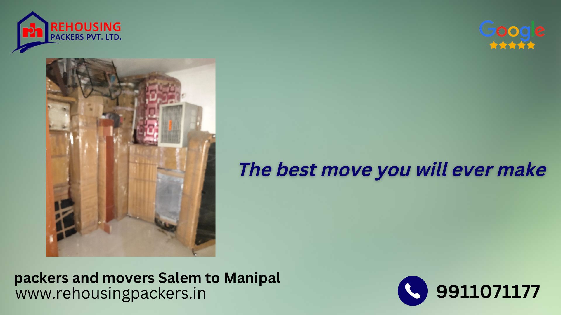 Packers and Movers from Salem to Manipal