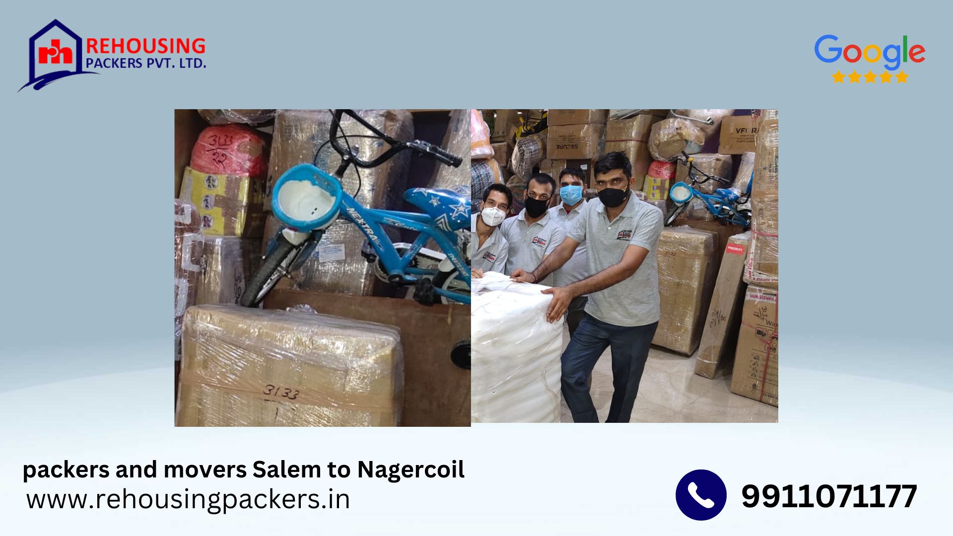 our courier services from Salem to Nagercoil