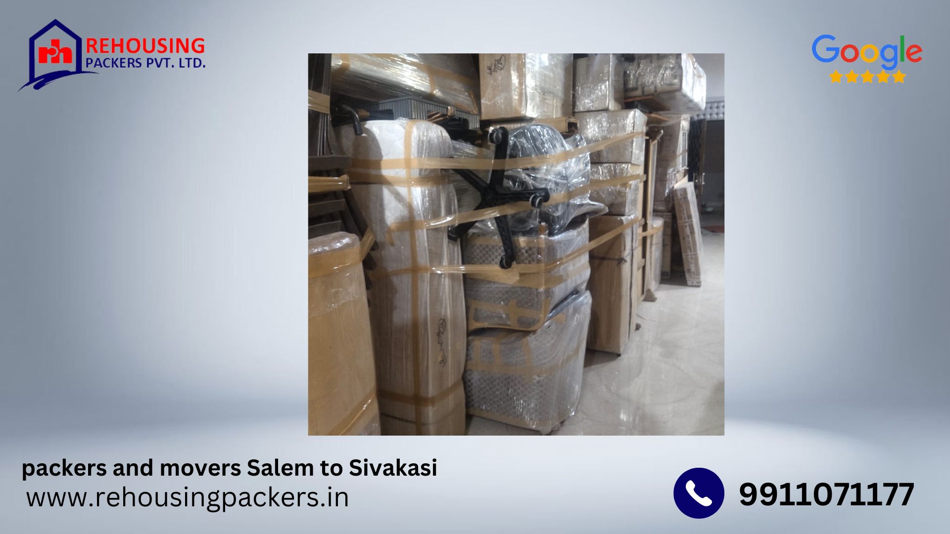 Packers and Movers from Salem to Sivakasi